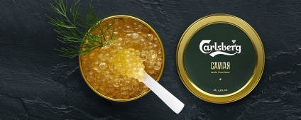 Carlsberg inventou caviar de cerveja